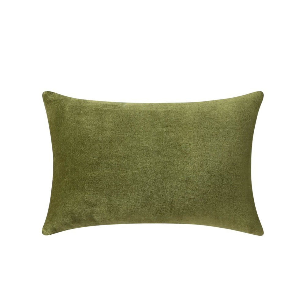 Velvet Watercolor Zebra Lumbar Pillow