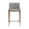 Dionne Stool  option Monument Pebble