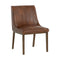 Halden Dining Chair (Set of 2)  option Bravo Cognac Leather