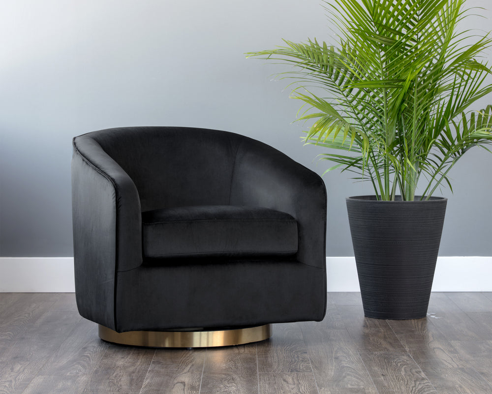 Hazel Swivel Lounge Armchair