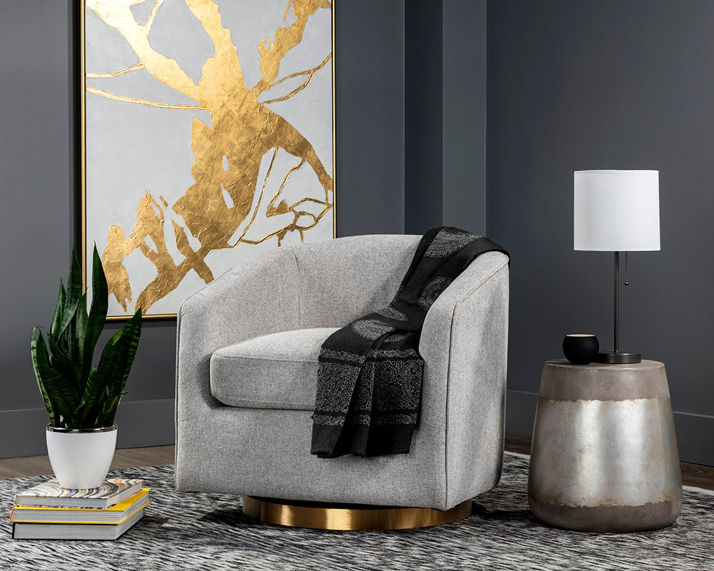 Hazel Swivel Lounge Armchair