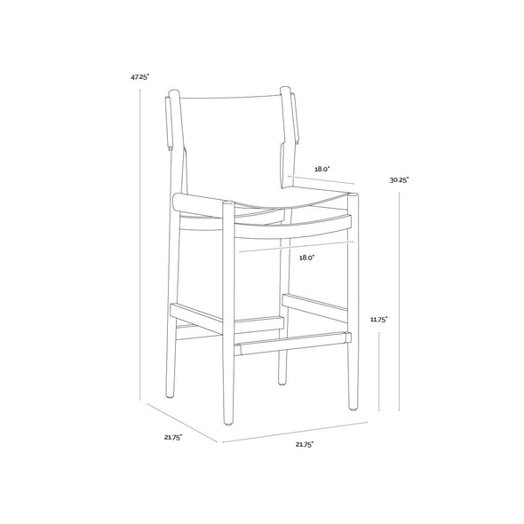 Argus Bar and Counter Stool