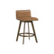 Arizona Swivel Counter Stool  option Milliken Cognac