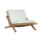 Bari Outdoor Lounge Chair  option Natural / Stinson White