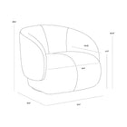 Camie Swivel Lounge Armchair