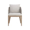 Capri Outdoor Dining Armchair  option Palazzo Cream / Greymix Weave / Drift Brown