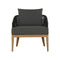 Capri Outdoor Lounge Chair  option Gracebay Grey / Dark Greymix Weave / Natural