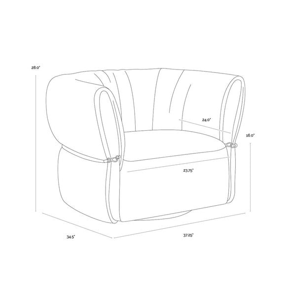Davisville Swivel Lounge Armchair