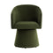 Etta Swivel Dining Armchair  option Moss Green