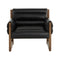 Ferguson Lounge Chair  option Vintage Black Night Leather