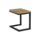 Geneve Outdoor C-Shaped End Table