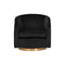 Hazel Swivel Lounge Armchair  option Black Sky / Gold