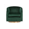 Hazel Swivel Lounge Armchair  option Deep Green Sky / Gold