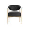 Heloise Dining Armchair  option Bravo Black
