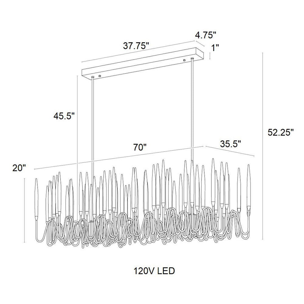 Hestia LED Linear Suspension