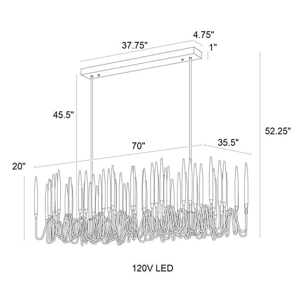 Hestia LED Linear Suspension