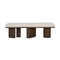 Hiro Bench  option Santa Cruz Oatmeal / Chocolate