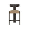 Horton Counter and Bar Stool  option Sahara Sand Leather / Counter: 26 in height