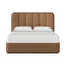 Jamille Bed  option Milliken Cognac Leather