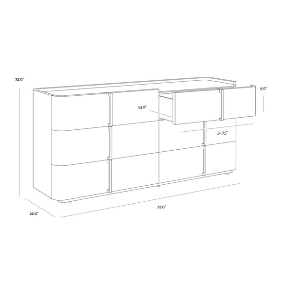Sunpan Jamille Dresser - 2Modern