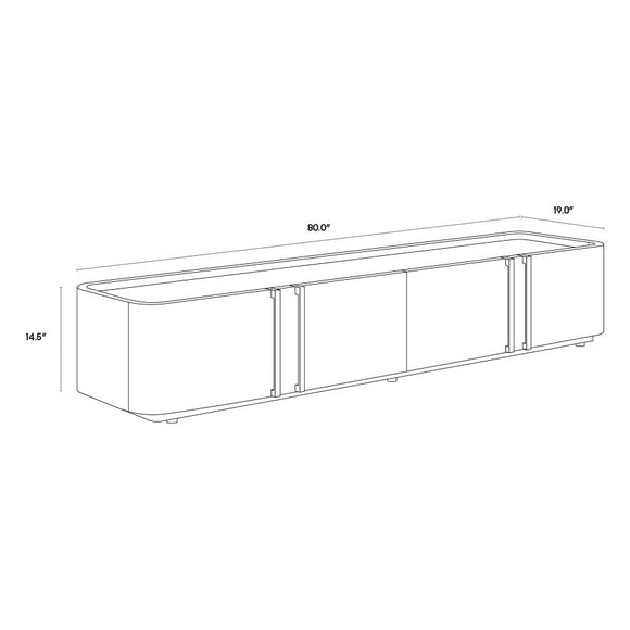 Jamille Media Console And Cabinet