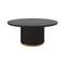 Kalla Round Dining Table  option Charcoal