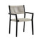 Kavala Outdoor Stackable Dining Armchair (Set of 2)  option Grey / Charcoal
