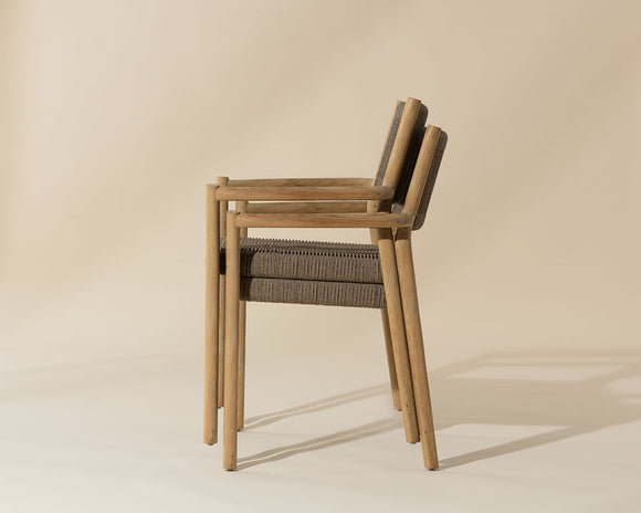 Kavala Outdoor Stackable Dining Armchair (Set of 2)