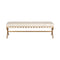 Kenji Bench  option Gold / Bravo Cream Faux Leather