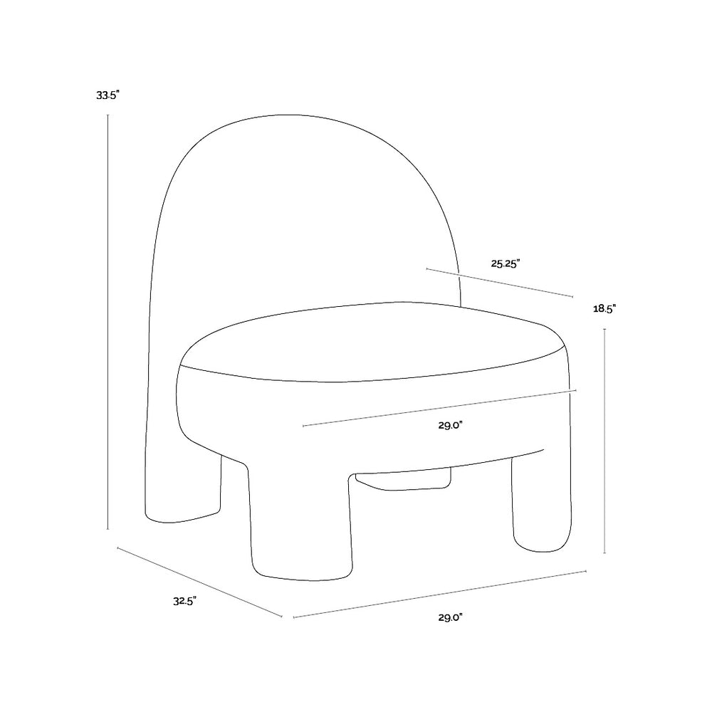 Myrtle Fully Upholstered Lounge Chair