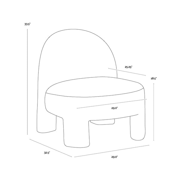Myrtle Fully Upholstered Lounge Chair