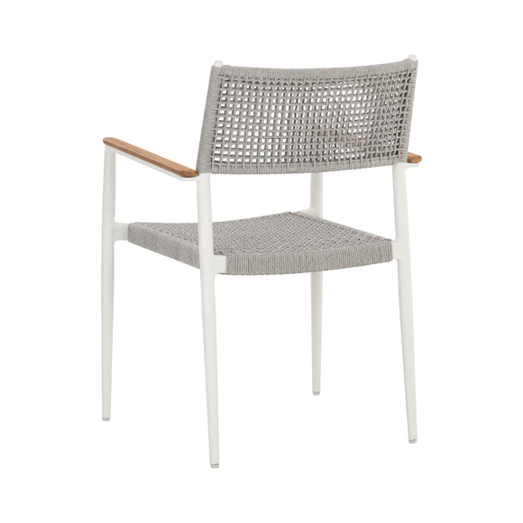 Nava Outdoor Stackable Dining Armchair (Set of 2)