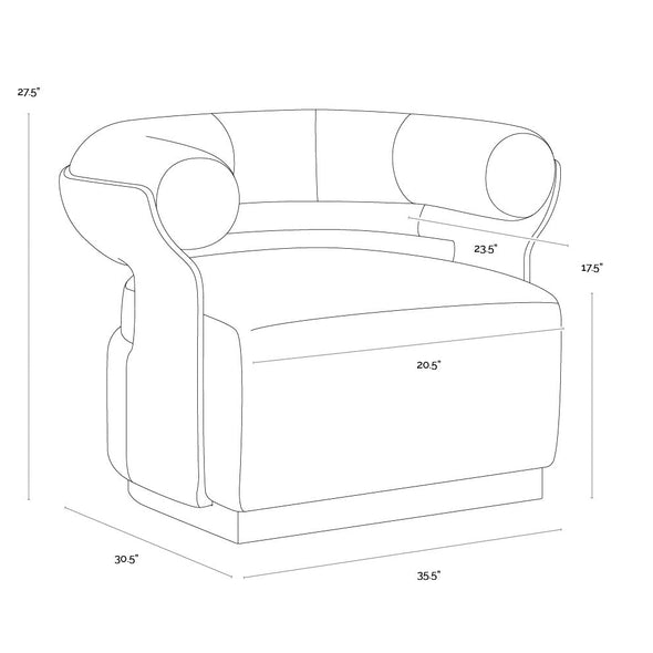 Olida Swivel Lounge Chair