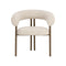 Oniva Dining Armchair  option Noah Ecru / Antique Bronze