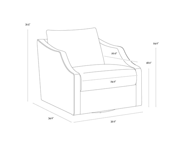 Orwell Swivel Lounge Chair