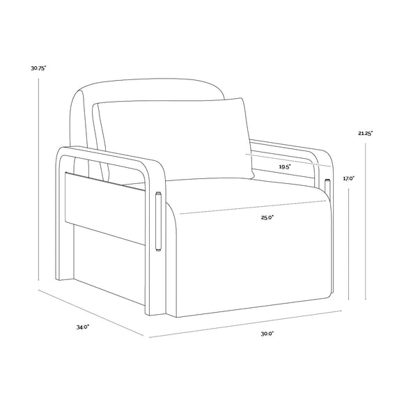 Otso Swivel Lounge Armchair