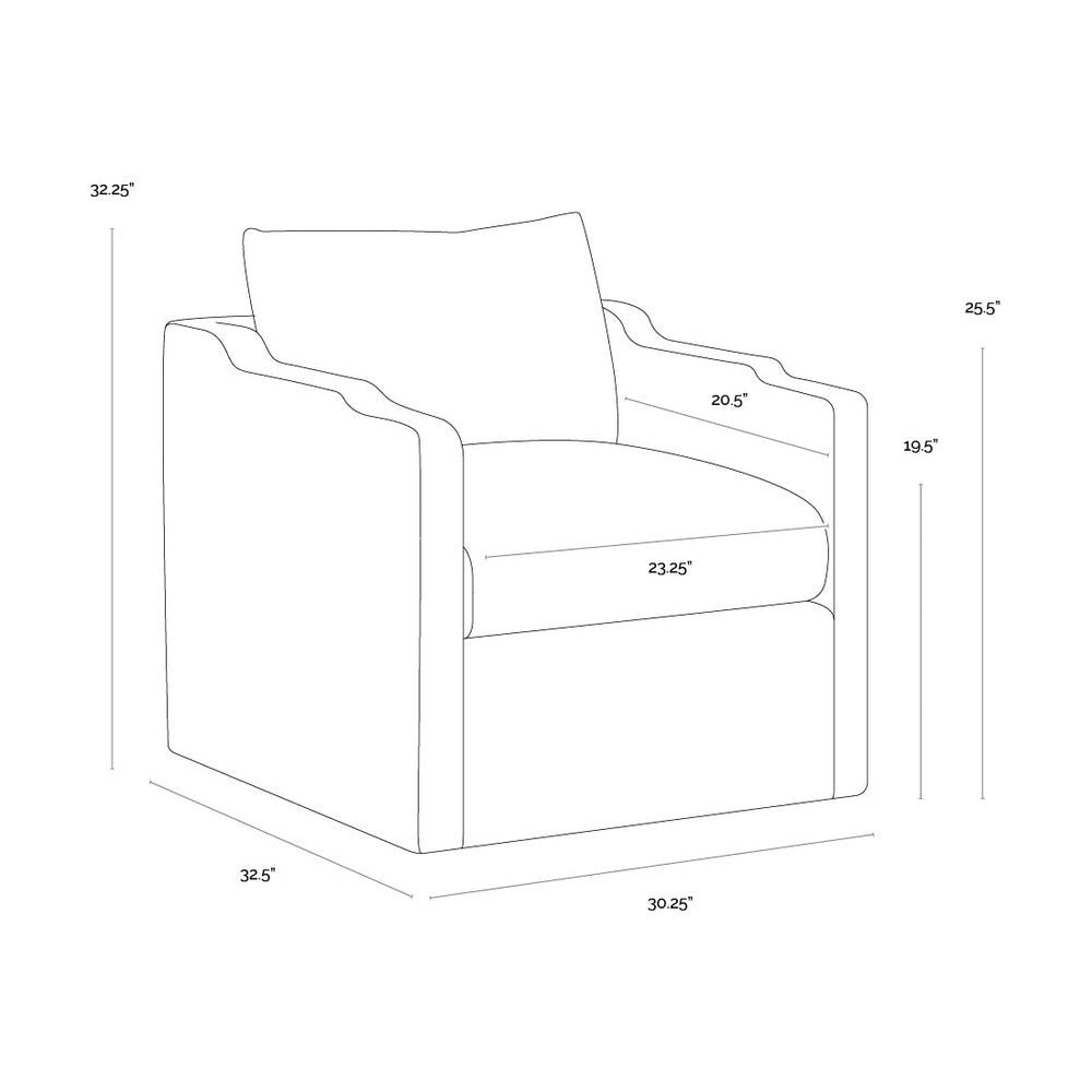 Roosevelt Swivel Lounge Chair
