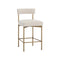 Seneca Counter Stool  option Danny Ivory / Antique Brass
