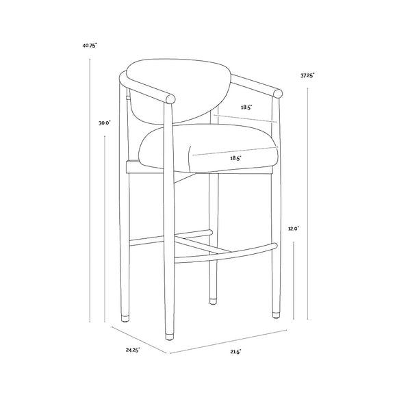 Sigrid Counter and Bar Stool