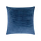 Cotton Velvet Stripes Throw Pillow  option CV084 Navy