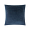 Cotton Velvet Stripes Throw Pillow  option CV086 Navy