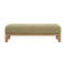 Bradly Bench  option Olive / Brown