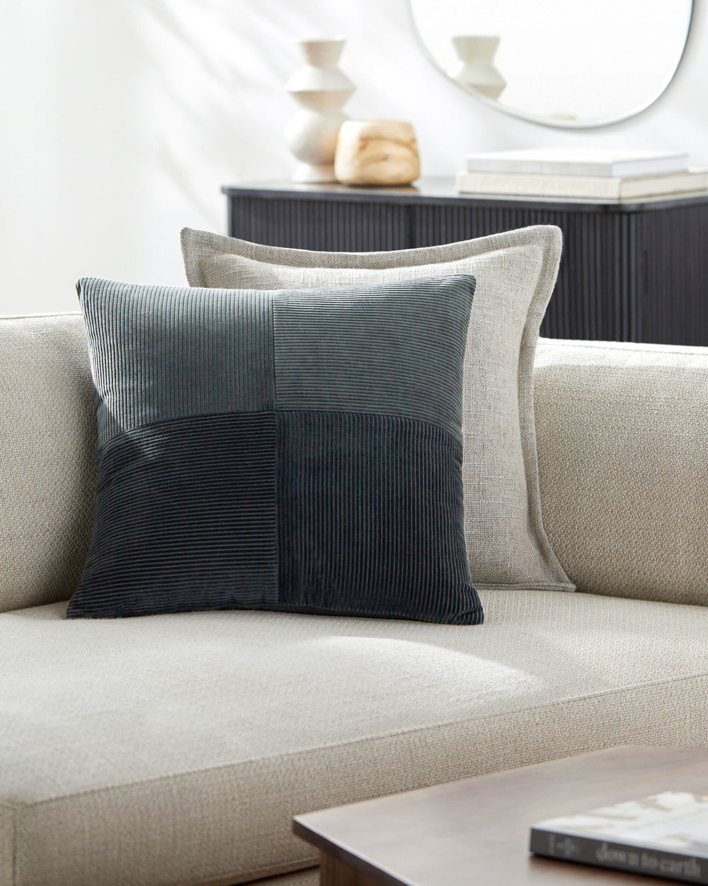 Corduroy Quarters Pillow