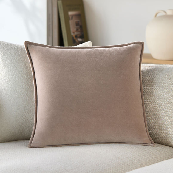 Cotton Velvet Throw Pillow