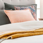 Cotton Velvet Throw Pillow
