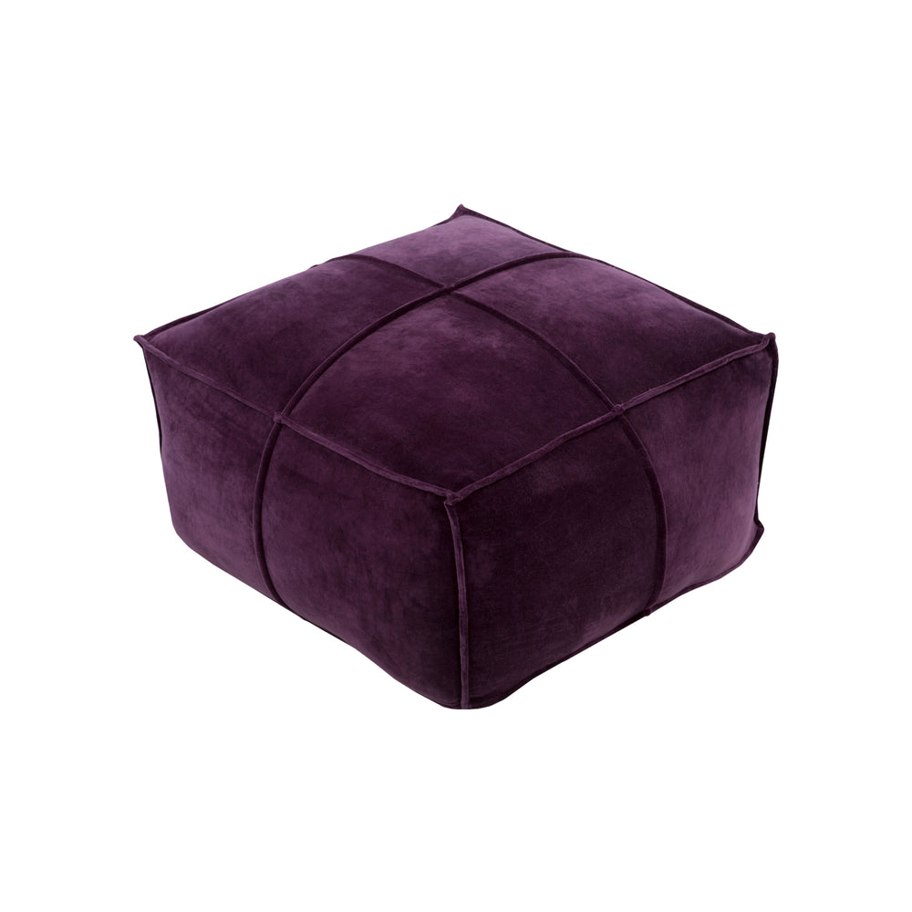 Cotton Velvet Pouf