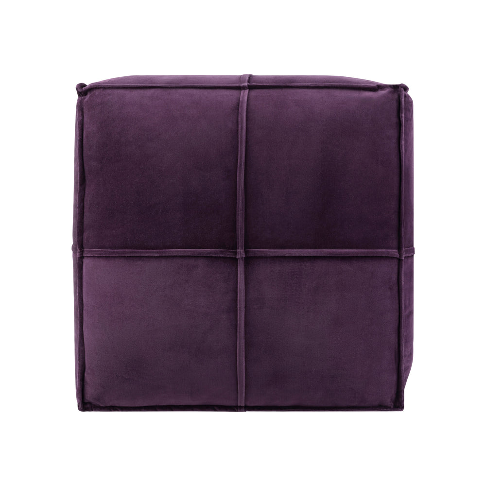 Cotton Velvet Pouf