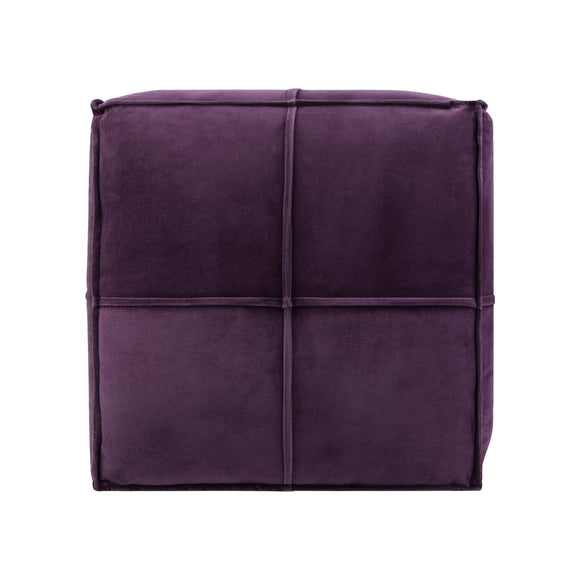 Cotton Velvet Pouf