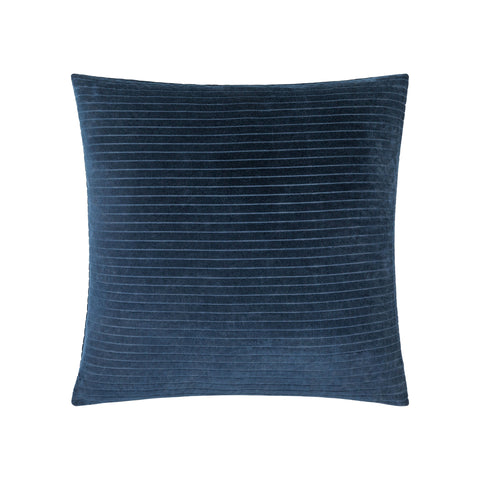 Cotton Velvet Stripes Throw Pillow