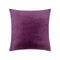 Cotton Velvet Stripes Throw Pillow  option Plum